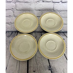 Hearthside Garden Festival Stoneware Japan Set of 4 Saucers 6.25" (E3)
